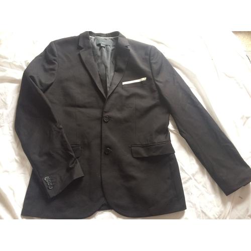 Veste De Costume Noire H&M Taille 52 - Modèle Slim Fit