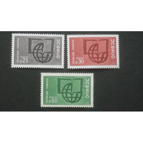 Timbre France De Service Neuf ** N°36-38