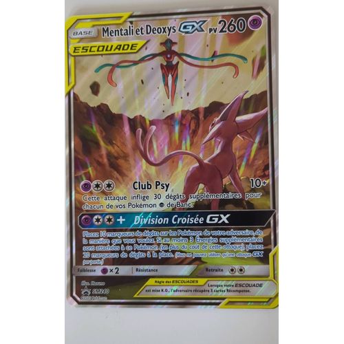 Carte Pokémon Géante Mentali Et Deoxys Gx Pv260