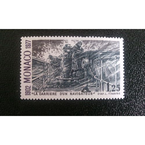 Timbre Monaco ( Yt 1108 ) 1977 Pont De La Princesse Alice Ii