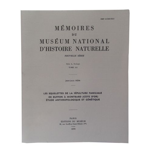 Les Squelettes De La Sépulture Familiale De Buffon À Montbard (Côte D'Or) - Étude Anthropologique Et Génétique