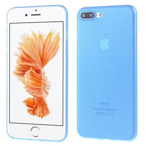 Coque Case Iphone 7 Plus (5"5) Ultra-Fine Bleu Blue Silicone Souple (Tpu)