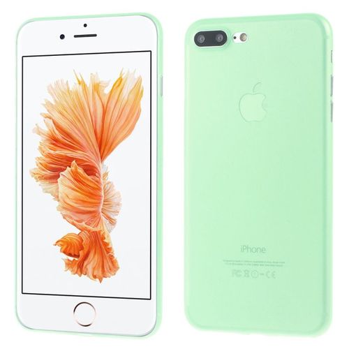 Coque Case Iphone 7 Plus (5"5) Ultra-Fine Vert Green Silicone Souple (Tpu)