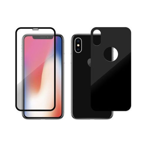 Novodio Total Armor 9h Glass Noir - Vitres Protection Avant/Arrière Iphone X
