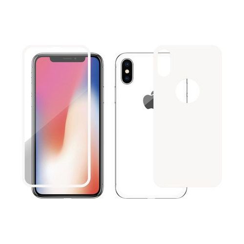 Novodio Total Armor 9h Glass Blanc - Vitres Protection Avant/Arrière Iphone X