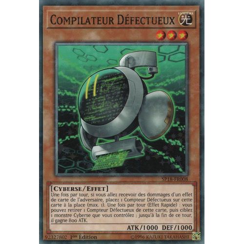 Yu-Gi-Oh! - Sp18-Fr008 - Compilateur Défectueux - Starfoil Rare 1ère Édition