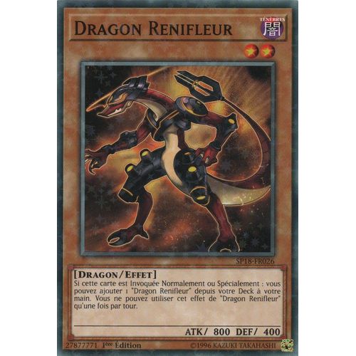 Yu-Gi-Oh! - Sp18-Fr026 - Dragon Renifleur - Starfoil Rare 1ère Édition