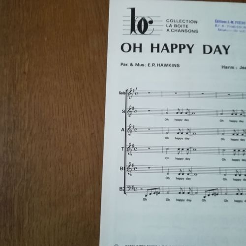 E.R. Hawkins, Oh Happy Day, Arrangement Pour Choeur