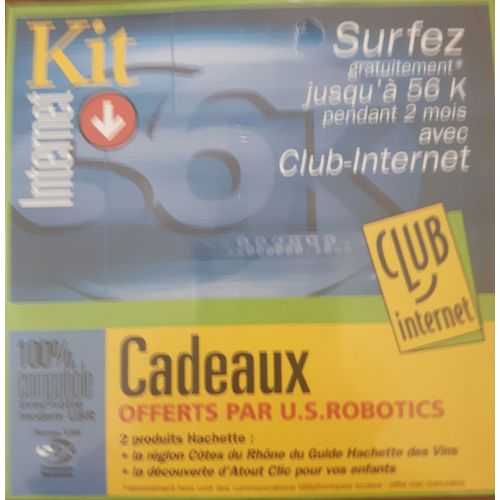 Kit Connexion Club Internet + Cadeaux Offerts Par Us Robotics