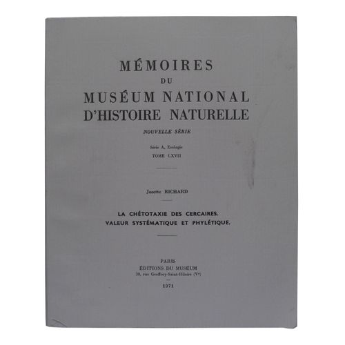 La Chétotaxie Des Cercaires. Valeur Systématique Et Phylétique