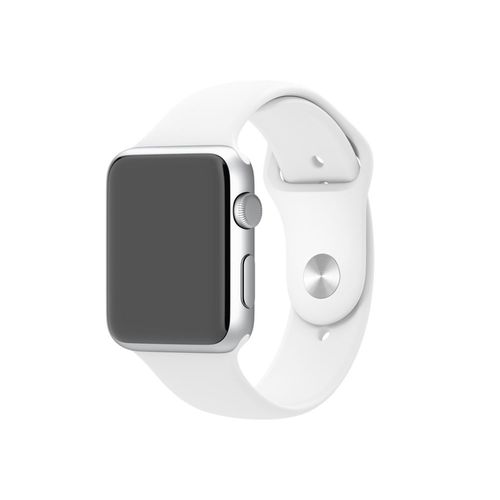 Bracelet Sport Silicone Blanc Pour Apple Watch Version 42mm