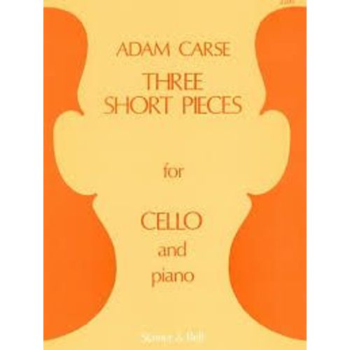 Adam Carse Three Short Pieces For Cello End Piano