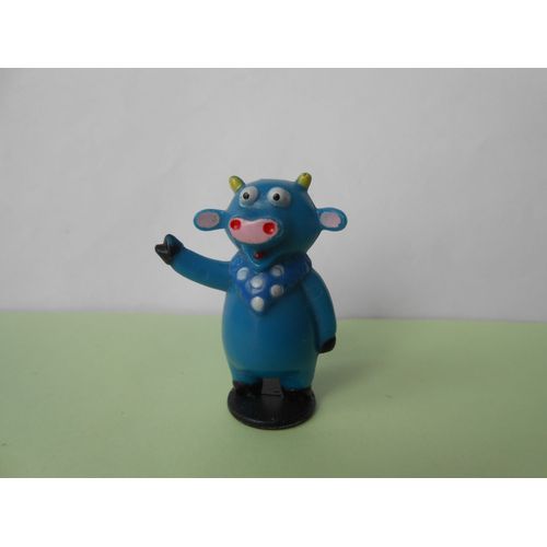 Figurine - Viacom - Annee 2005 - Vache Bleue - Hauteur 4 Cm
