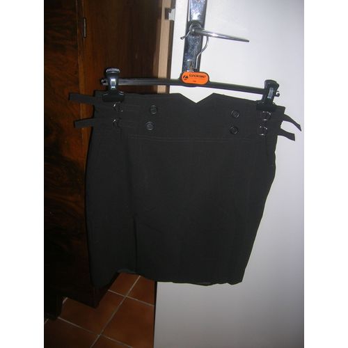 Jupe Naf Naf Doublée 75% Polyester,20% Viscose,5% Élasthanne 40 Noir