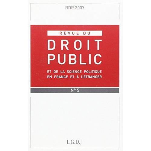 Revue De Droit Public Et De La Science Politique En France Et A L'étranger - Numéro 5