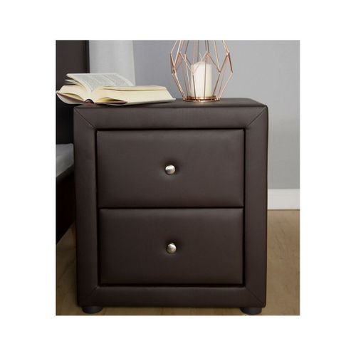 Table De Chevet Table De Nuit Brun Nuit