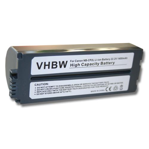 vhbw batterie remplacement pour Canon NB-CP1L pour imprimante photocopieur scanner imprimante à étiquette (1400mAh, 22,2V, Li-ion)