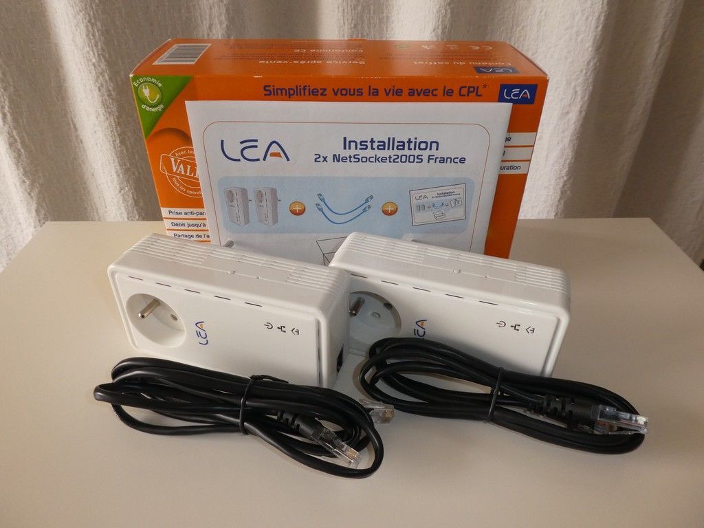 Kit de 2 adaptateurs CPL LEA NETSOCKET 200S | Rakuten