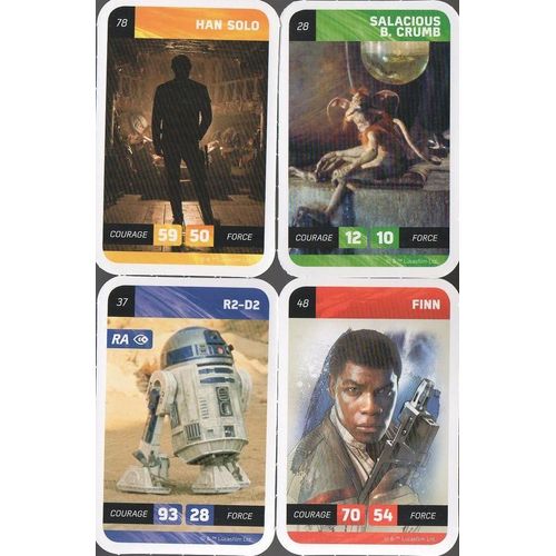 4 Cartes Star Wars / E.Leclerc 2018