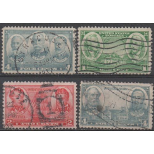 Etats-Unis:Lot De 4 Timbres Représentant Des Célébrités.