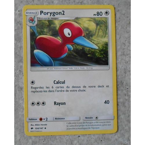 Porygon 2 Soleil Et Lune Ombres Ardentes 104/147