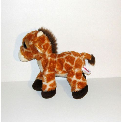 Doudou Girafon Aurora Gros Yeux Peluche Girafe 24 Cm