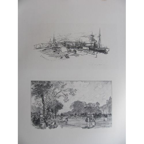 Aug. Lepère & Adolphe Willette: Ensemble De 5 Gravures, Grandes Reproductions...