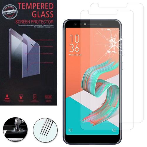 Pour Asus Zenfone 5 Lite Zc600kl 6.0" (2018): Lot / Pack De 2 Films De Protection D'écran Verre Trempé