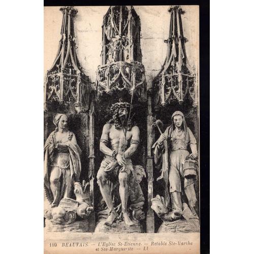 Carte Postale De Beauvais (Oise) L'eglise Saint-Etienne : Retable Sainte-Marthe Et Sainte-Marguerite