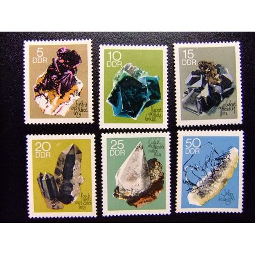 Allemagne Orientale Ddr 1968 Minéraux Minerales Yvert 1164 / 1169 * Mh
