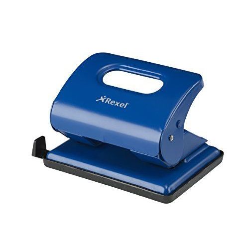 Rexel Perforateur Métal 2 Trous 20 Feuilles (Bleu)