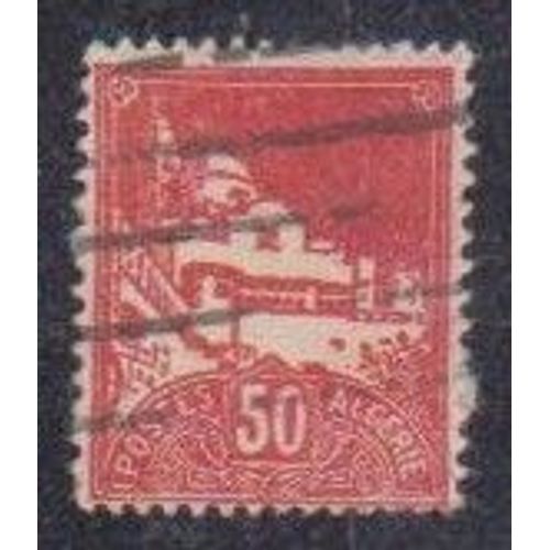 Timbre DAlgérie (Département Français) N°79 A Y&t 0,50 F Rouge Vues D'alger Mosquée De La Pêcherie
