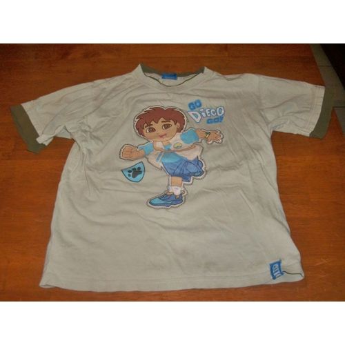 T-Shirt Go Diego Go Coton 8 Ans Beige