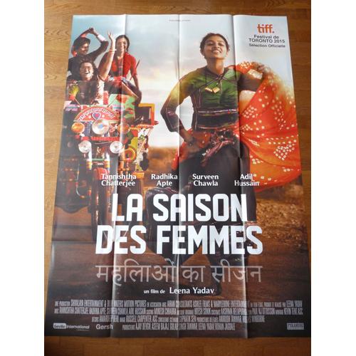 La Saison Des Femmes De Leena Yadav Avec Tannishtha Chatterjee, Radhika Apte - Affiche Originale De Film Format 120 X 160 Cm