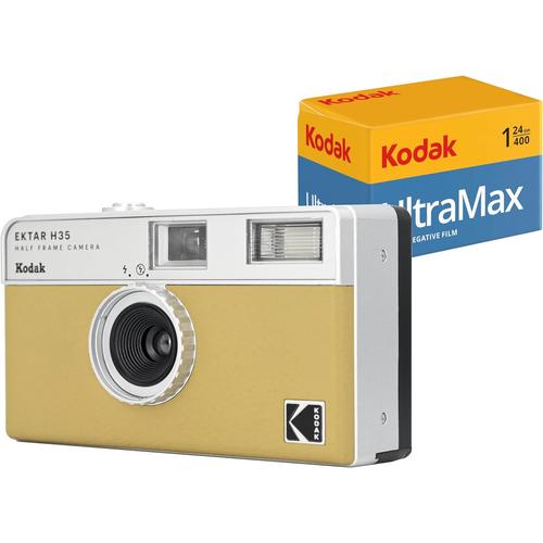 Appareil photo argentique réutilisable Kodak Ektar H35 Sable + Film Kodak Ultramax 24 poses