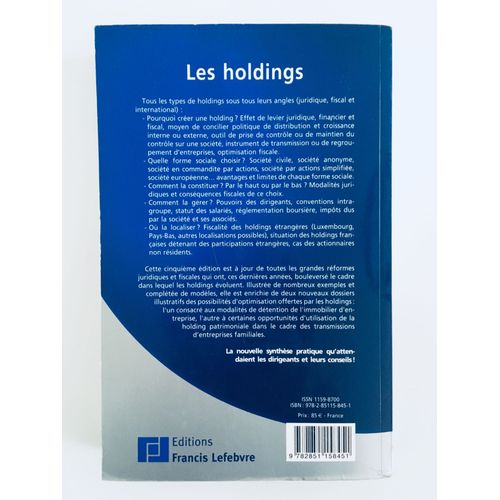 Les Holdings - Guide Juridique Et Fiscal