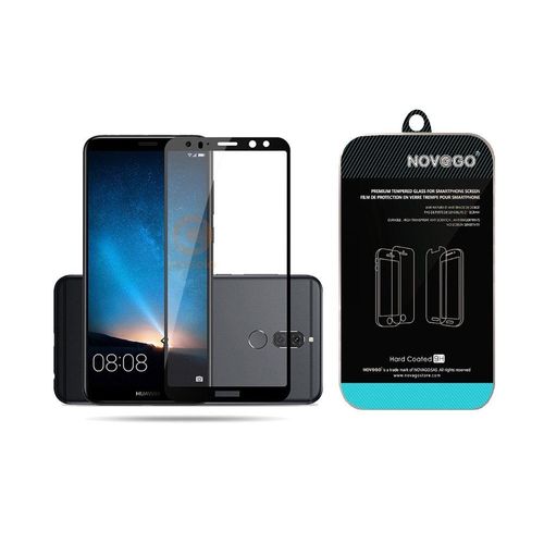 Huawei Mate 10 Lite - Film En Verre Trempé Résistant Couvre La Totalité De L'écran (Noir)