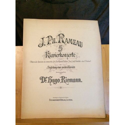 Rameau Pièces Clavecin En Concert Partition Deux Pianos Steingräber-Verlag