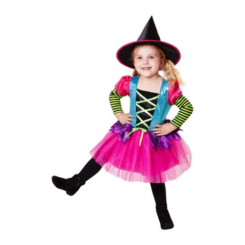 Déguisement De Sorcière - Fluo - Enfant5/7 Ans (108 À 120cm)
