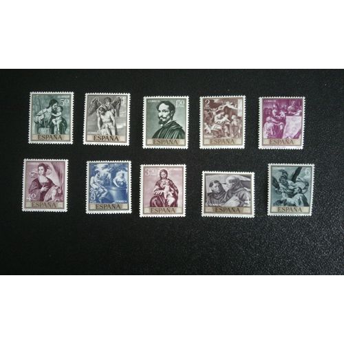 Timbre Espagne ( Yt 1561 A 1570 ) 1969 Peintres - Mariano Fortuny