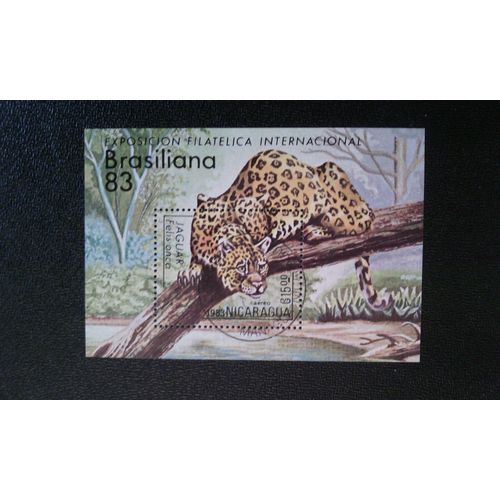 Timbre Nicaragua ( Yt Bf 160 ) 1983 Salon International Philatelic