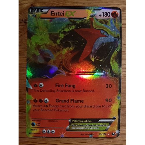 Carte Pokemon Entei Ex Rare