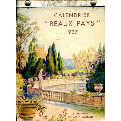 Calendrier "Beaux Pays" 1937