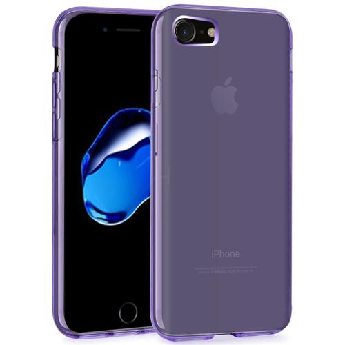 Housse Apple Iphone 8 (4.7) Etui Housse Coque De Protection Ultra Fine Silicone Tpu Gel [Jelly - Violet] - Advansia