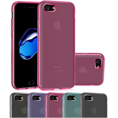 Housse Apple Iphone 8 (4.7) Etui Housse Coque De Protection Ultra Fine Silicone Tpu Gel [Jelly - Rose] - Advansia