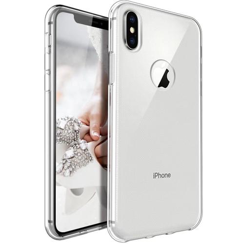 Housse Apple Iphone X Etui Housse Coque De Protection Ultra Fine Silicone Tpu Gel [Jelly - Transparent] - Advansia