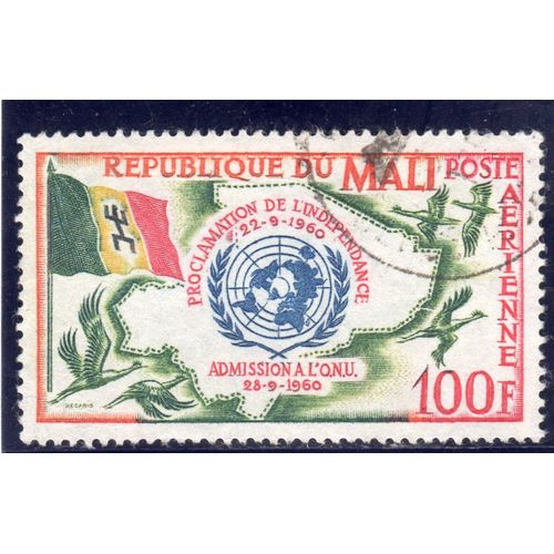 Timbre De Poste Aérienne Du Mali (Admission Aux Nations Unies)