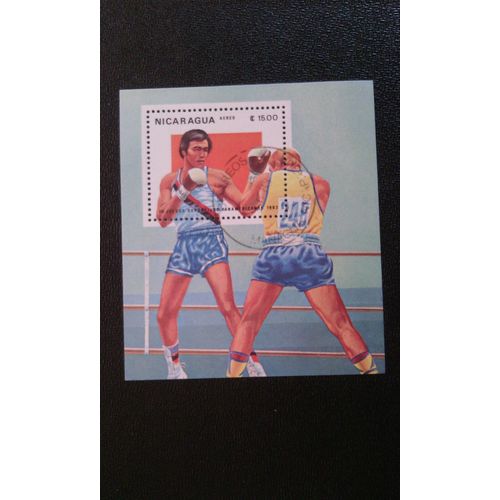 Timbre Nicaragua ( Mi Bl 150 ) 1983 Jeux Panaméricains
