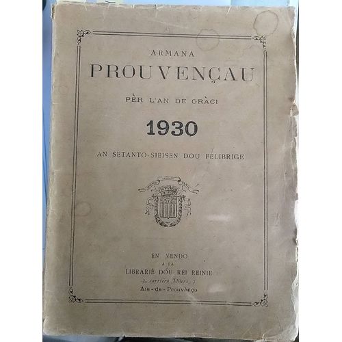 Provençau Per L An De Gràci 1930