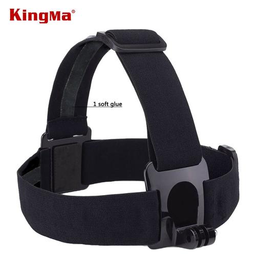 CNYO® KingMa Gopro Elastic Head Strap Adjustable Headstrap Mount Belt for Gopro Camera Hero session/4 3+ 3 2 1 HD Accessories Black